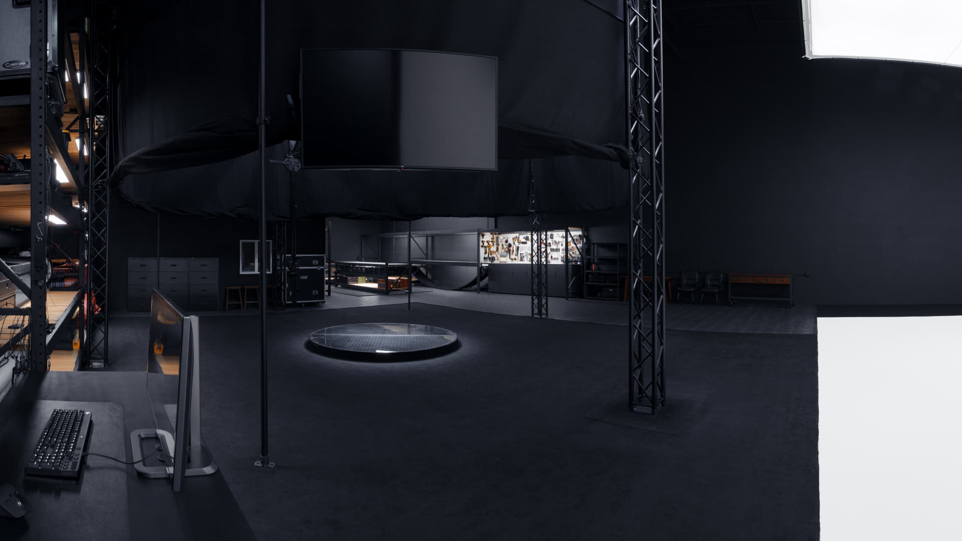 REVCINE production floor and control station